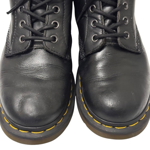 Dr. Martens 1460 Black Lace Up Softy Leather Combat Boot 8 - Picture 5 of 16
